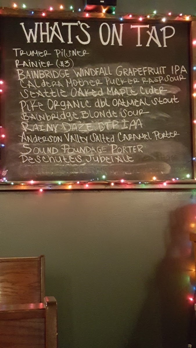 Menu - The Toad House photo 8